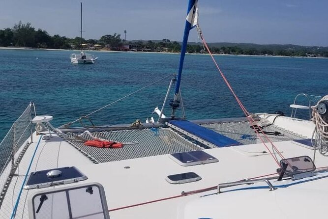 Zipline, Horseback Ride, ATV and Catamaran from Montego Bay - A catamaran finish with snorkeling and music